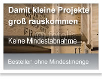 Keinen Mindestbestellwert