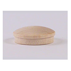 Holzkappen in Esche 30mm Zapfen.Roh.