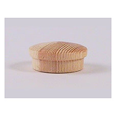 Holzkappen in Kiefer 20mm Zapfen.Roh.