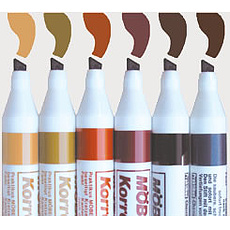 M�bel-Korrekturstift in verschiedenen Farben.