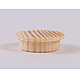 50 Stck Holzkappen in Buche (1mm) 14mm Zapfen.Roh.