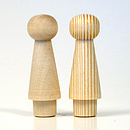5 Stck Mbelknpfe in Kiefer d=17mm.Roh.